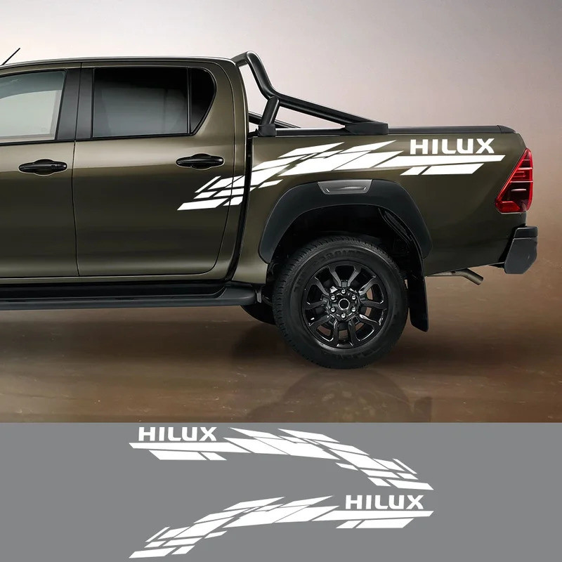 2pcs Toyota Hilux Vigo Revo Rocco Trunk Side Graplash Plass Pickup ...