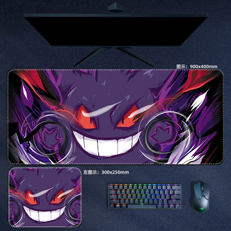 Anime Pokemon Large Mouse Pad Pikachu Snorlax Psyduck XXL Mousepad ...