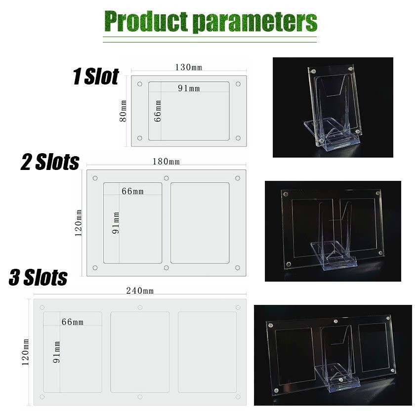 GEEBON 1/2/3 Slots Acrylic Photo Frame Clear Photocard Holder Kpop Idol ...
