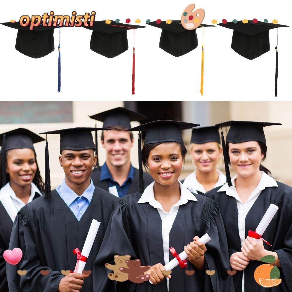 OPTIMISTI Graduation Hat Graduation Season Congrats Grad Degree ...