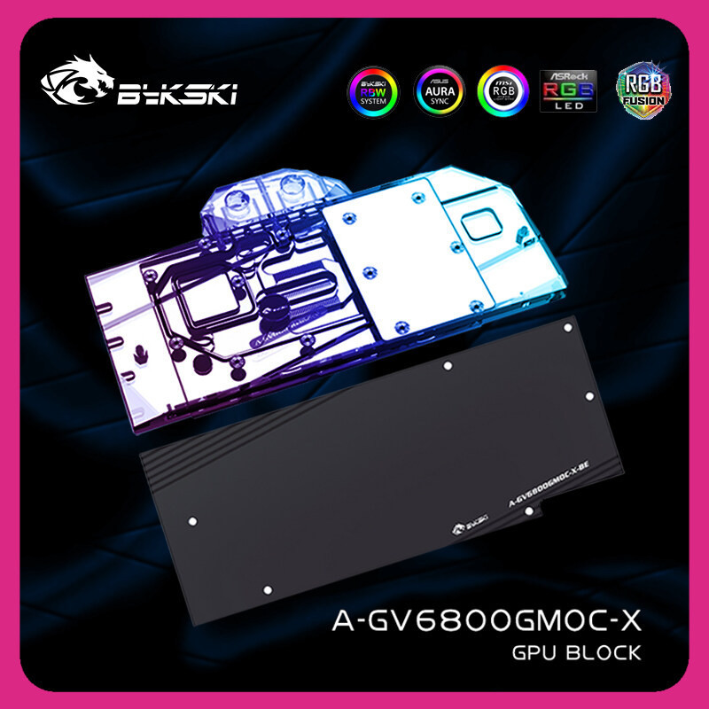 GG+Bykski Graphics Card Water Block Compatible With GIGABYTE RX 6800 ...