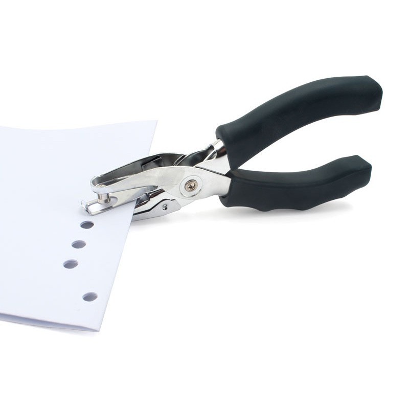 Metal Single Hole Punch School Paper Cutter DIY Loose-Leaf Punches ...