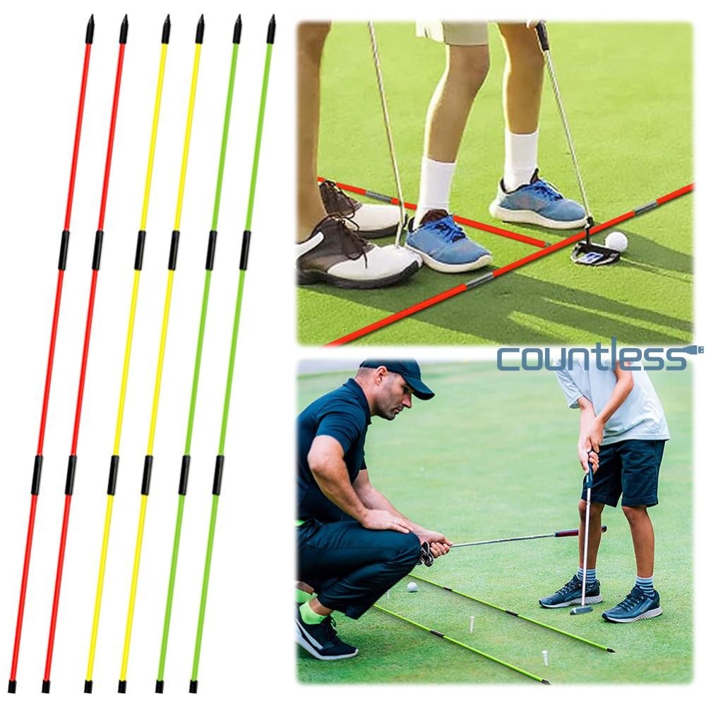 2Pcs Swing Posture Corrector Durable Golf Alignment Stick Reusable Golf