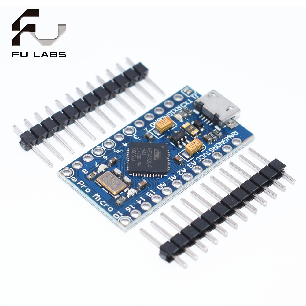 Pro Micro for arduino ATmega32U4 5V/16MHz Module with 2 row pin header ...