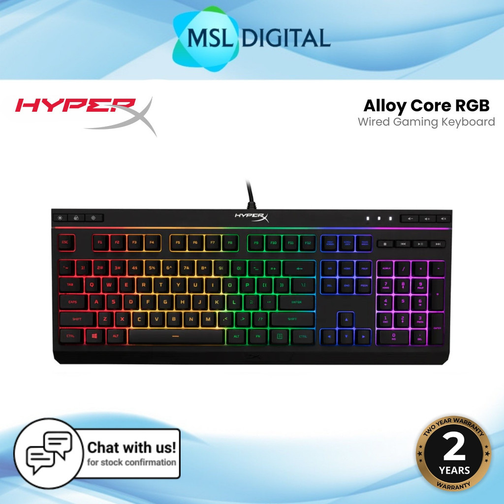 HyperX Alloy Core RGB Wired Gaming Keyboard | Shopee Philippines