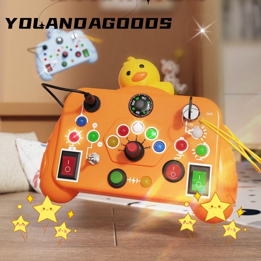 YOLA Busy Board Sensory Toys, Educational Buttons Switches Socket Baby ...
