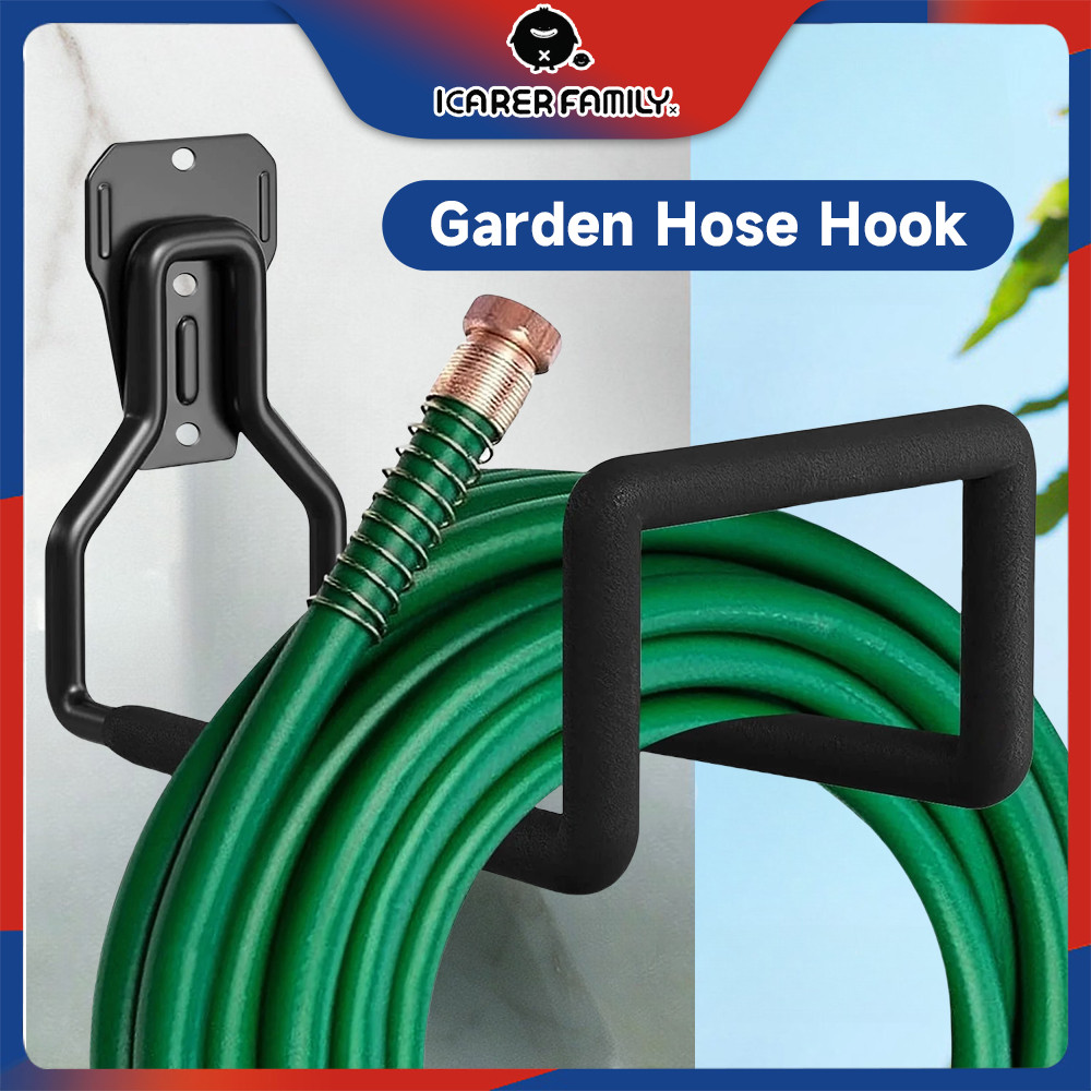 Hose Holder Garden Hose Hanger Rack Garage Hooks with Anti-Slip Coating ...