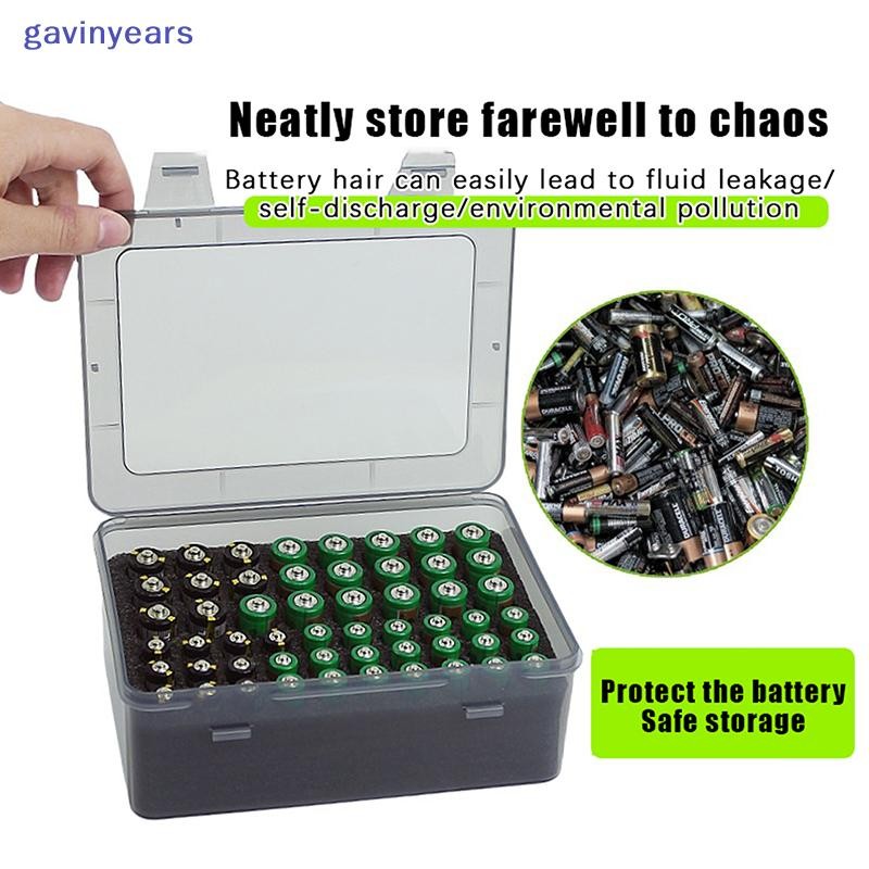Plastic Battery Storage Organizer Box, Holds 4 AA Or 5 AAA Batteries, Hard Case With Snap Closure, 67x60x18mm, Pack Of 10 – For Travel, Camping, Home