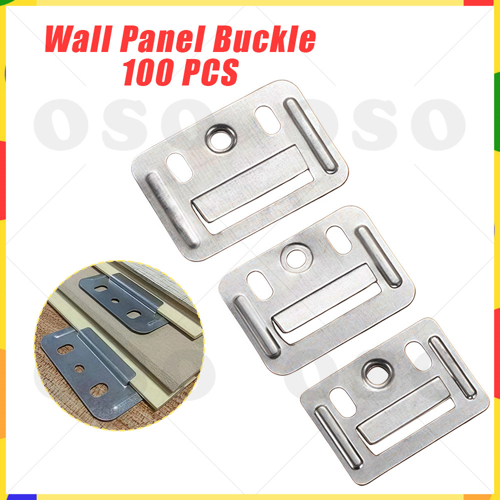100PCs/Bag Galvanized Wall Clip Fluted Metal PVC Wall Panel Clip 3 ...