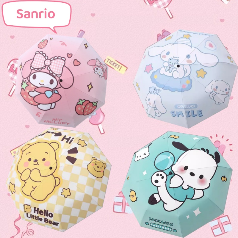 Sanrio Umbrella Sunny Rain Dualuse Cinnamoroll Pochacco Kuromi Melody ...
