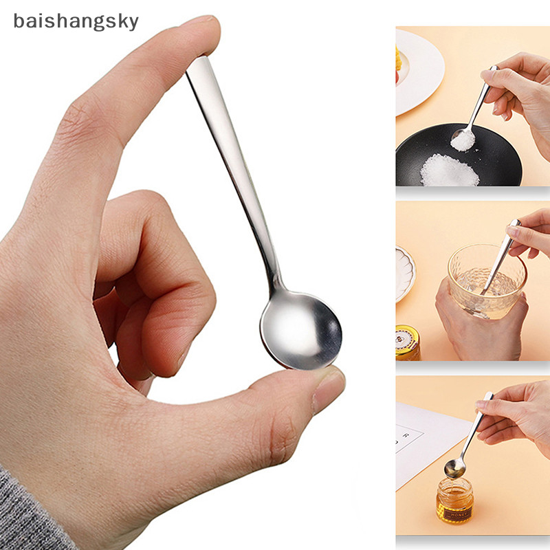 baishangsky Ice Cream Fruit Spoon Teaspoons Gold Silver Tea Coffee ...