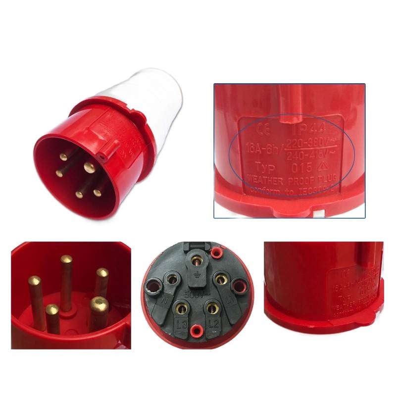 Gasoline diesel generator accessories three-phase generator plug socket ...