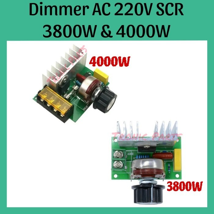 Dimmer AC 220V SCR 4000W Motor Speed Controller PWM Triac Regulator ...