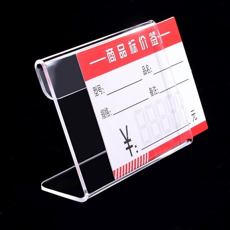 Acrylic Clear Sign Label Display Holder Price Card Tag Stand Racks ...