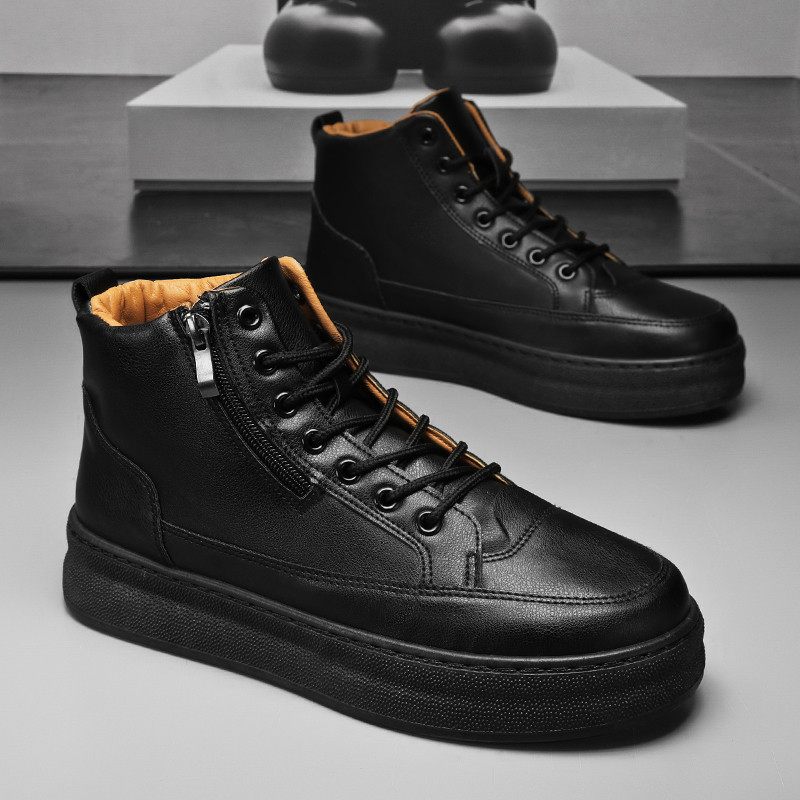 Martin Boots Men Hiking Shoes High-Top Rhubarb Boots Outdoor Fashion ...