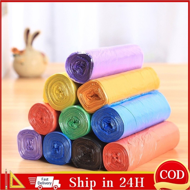 100pcs Garbage Bag Thick Kitchen Garbage Bag Color Disposable Rubbish ...