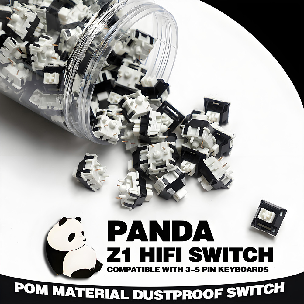 Panda Z1 5Pin Black White Switches HIFI Sound Quality for Mechanical ...