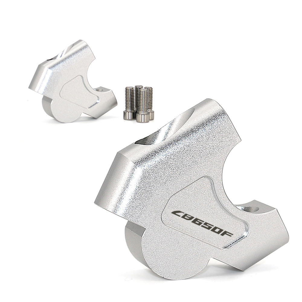 Puig Handlebar Risers - 30mm Rise | Silver | Honda CB650R 2024>Current
