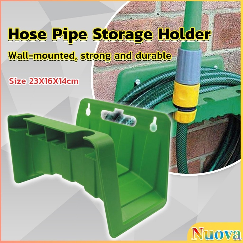 Nuova Hose Pipe Storage Holder Wall Mounted PP Pipe Hose Rack Water ...