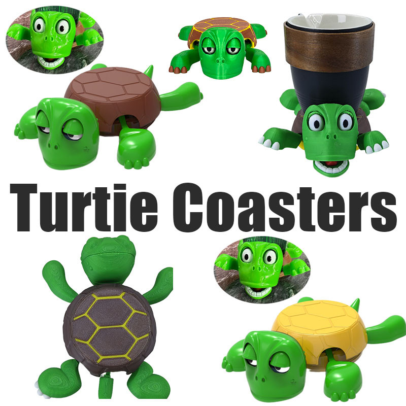2025 New Ordinary Plastic Turtle Coasters DecorativeTurtle Coasters-3D ...