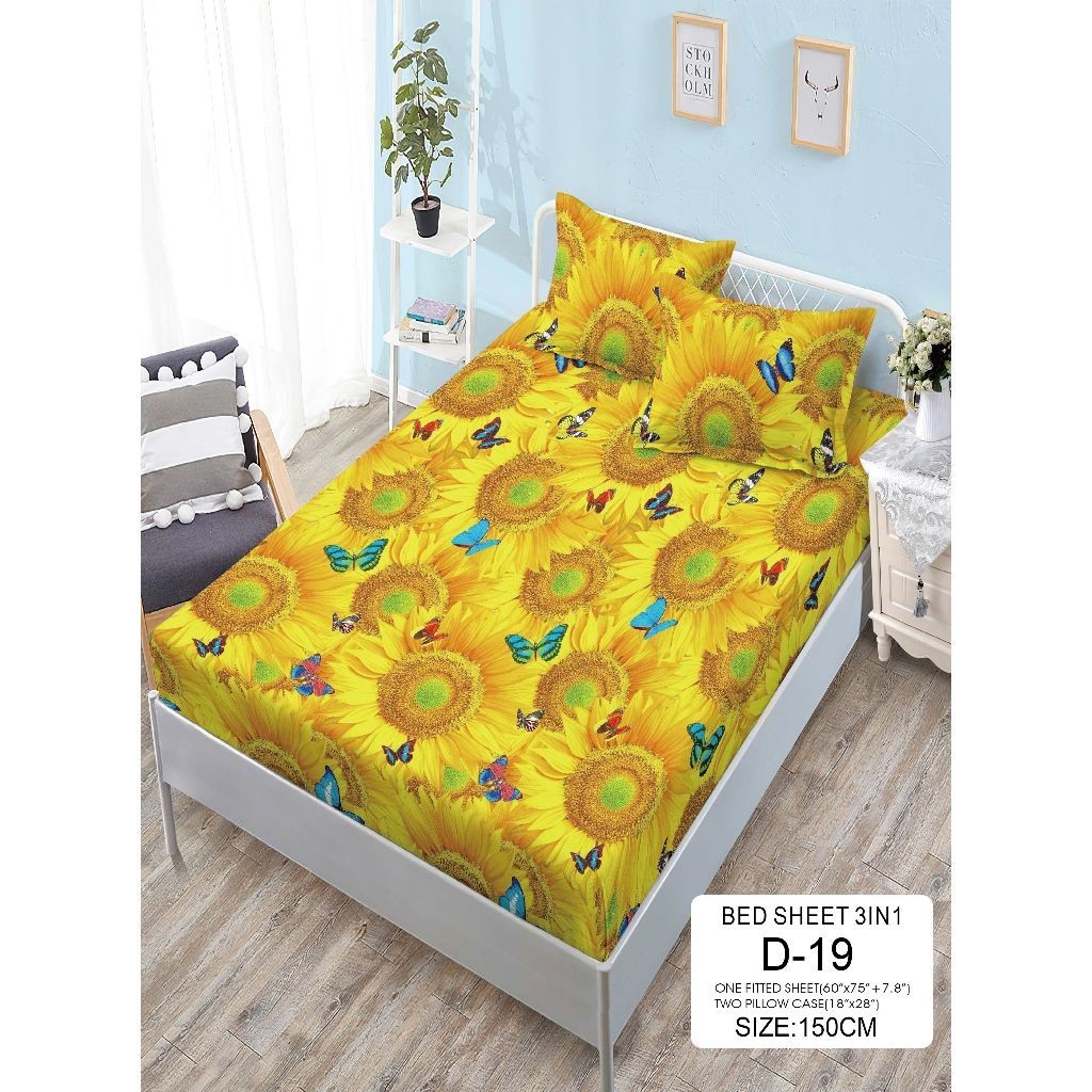 in Bedsheets Garterized Single Bed Sheet With Pillow Case