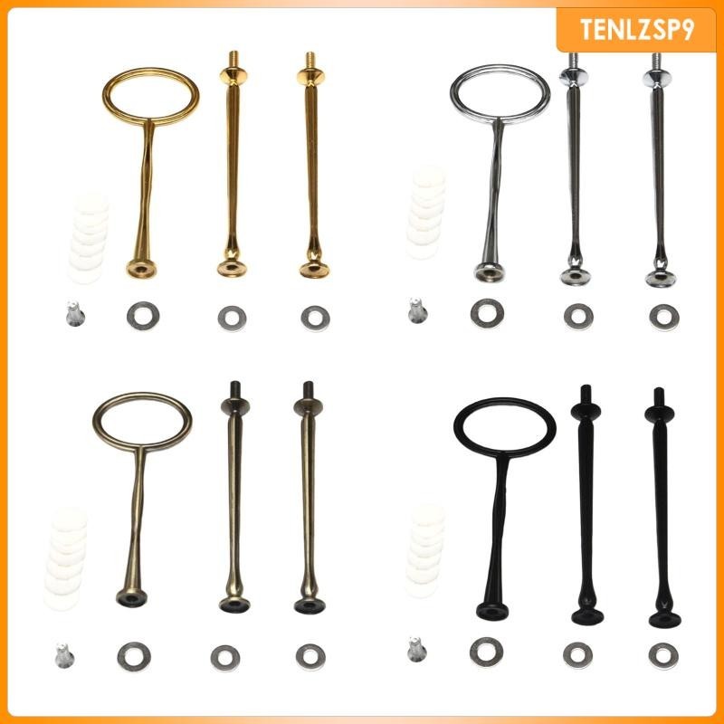 [tenlzsp9] Cake Plate Stand Handle,Handle Fittings,Metal Cake Dessert Stand  Holder,Hardware Rod for Use,Party,Birthday,Anniversary
