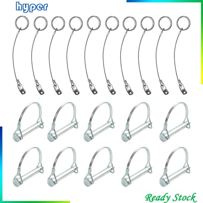 [ 10 Pieces Tiny Coupler Pin Trailer Hitch Heavy Duty Locking Pin