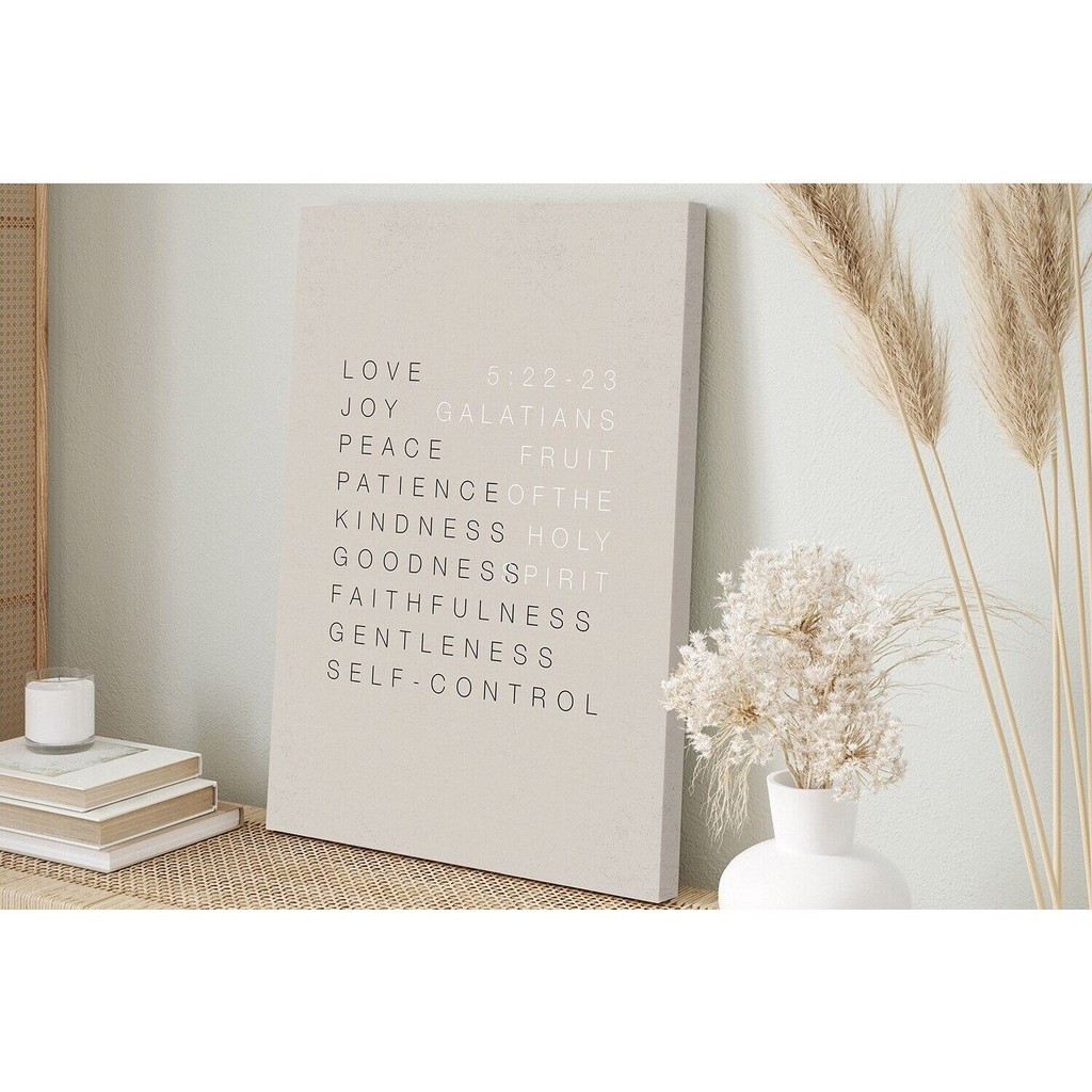 Fruit of The Spirit Wall Art Prints Bible Verse Canvas Painting ...
