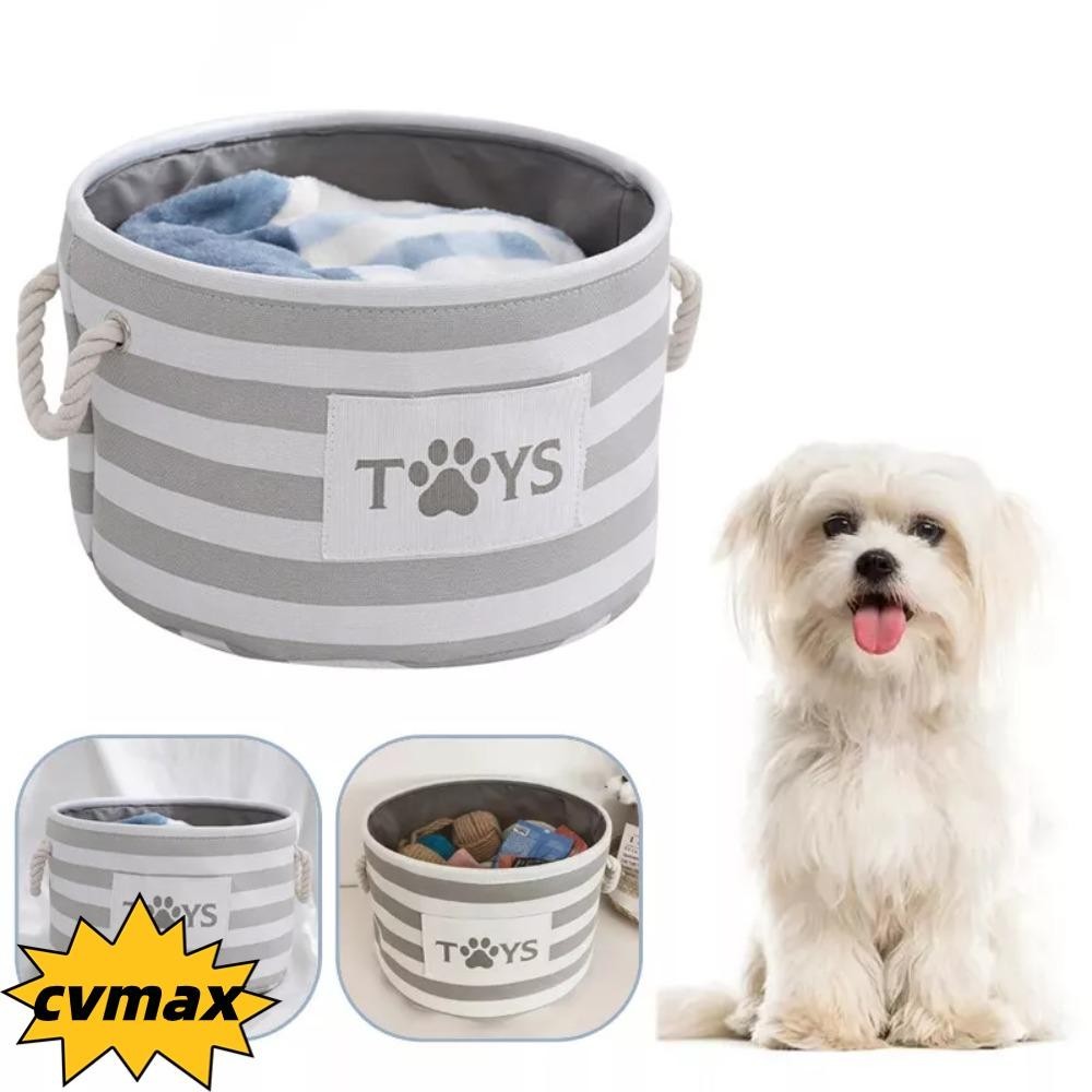 CYMX Pet Toy Storage Basket, With Handle Large Capacity Dog Sundries