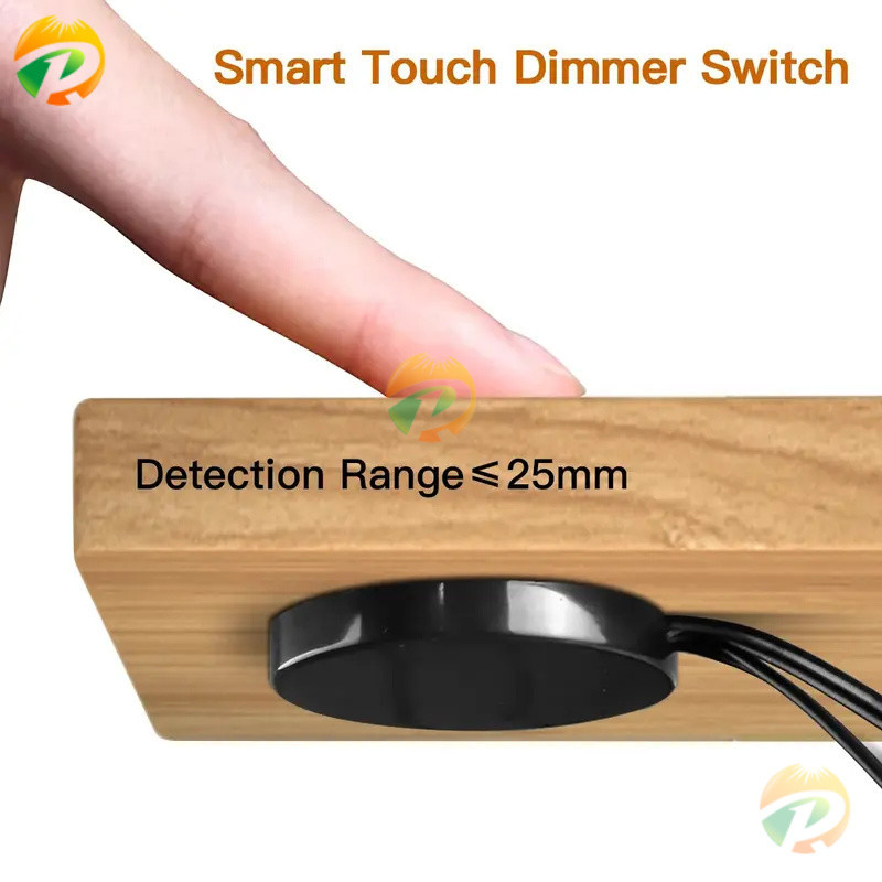 25mm Wood Mirror Touch Sensor LED Light Switch 12V-24V 60W Hand Sweep ...