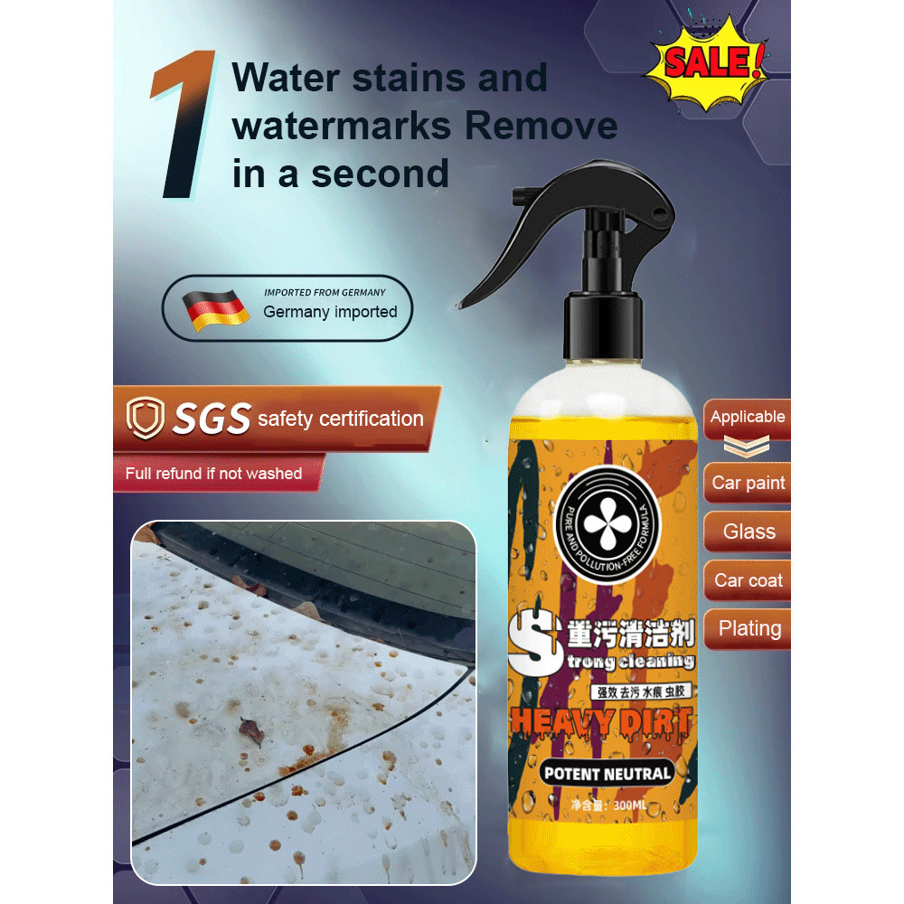 Car Paint Cleaner Water Stains Bird Droppings Nylon Cleaner Water Mark ...