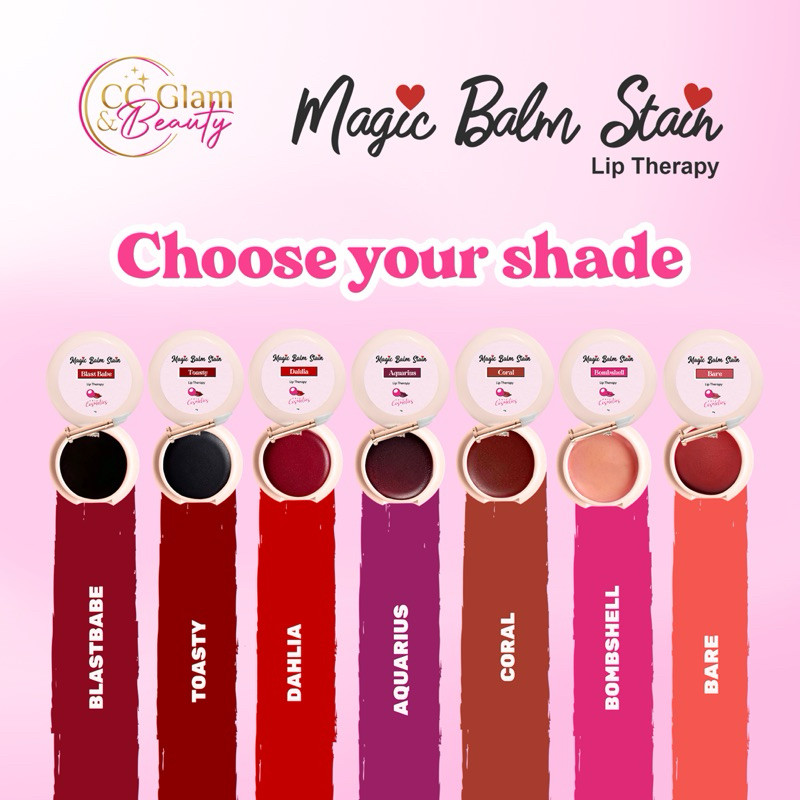 Magic Balm Stain by Cris Cosmetics AQUARIUS BOMBSHELL TOASTY BARE CORAL ...