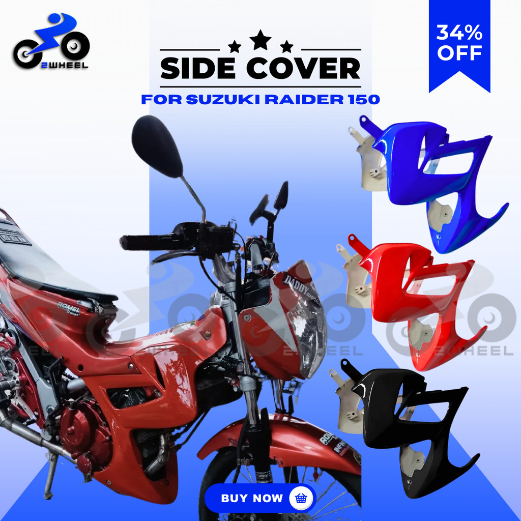 MOTORCYCLE PARTS SUZUKI RAIDER 150 SIDE COVER | Shopee Philippines