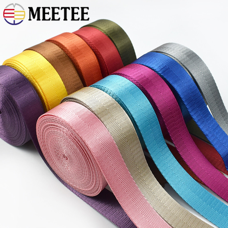 1Meters 20-50mm 1mm Thick Nylon Webbing Tape Backpack Strap Band ...