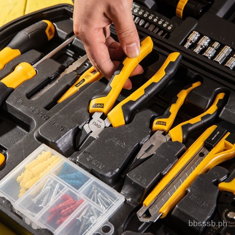 Deli Tool Kit Hardware Household Full Set Electrician Special Multi