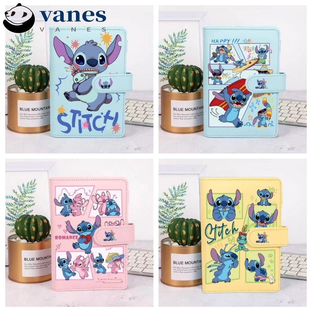 VANES Stitch Notebook, Cute Cartoon Loose-Leaf Journal, Kawaii Taking ...
