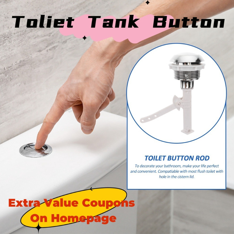 37mm Toilet Flush Button Replacement Single Flush Toilet Water Tank ...