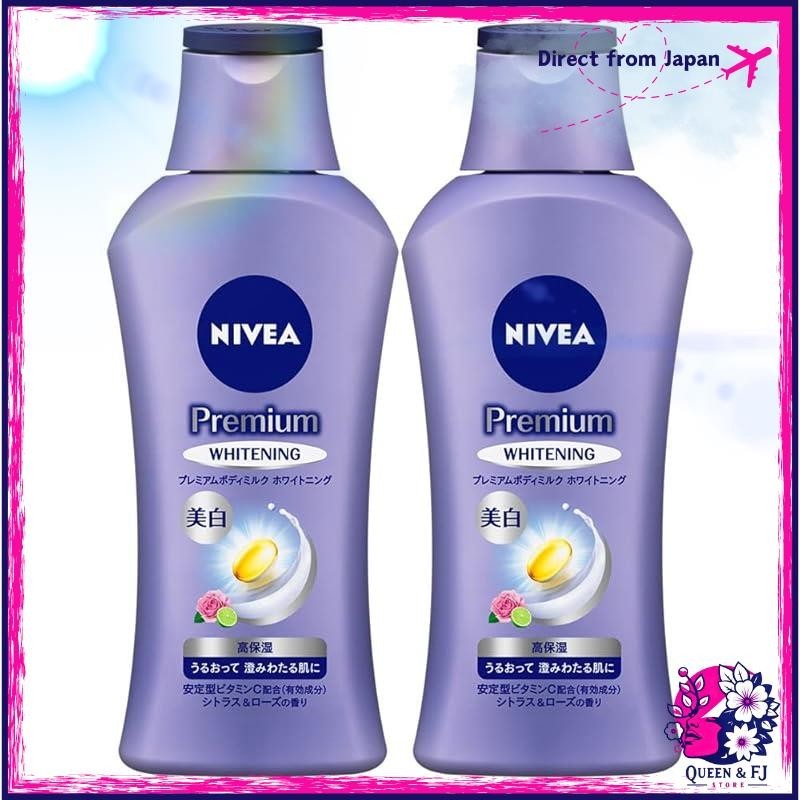 Nivea Premium Body Milk Whitening Body Lotion 190g x 2 for brightening ...