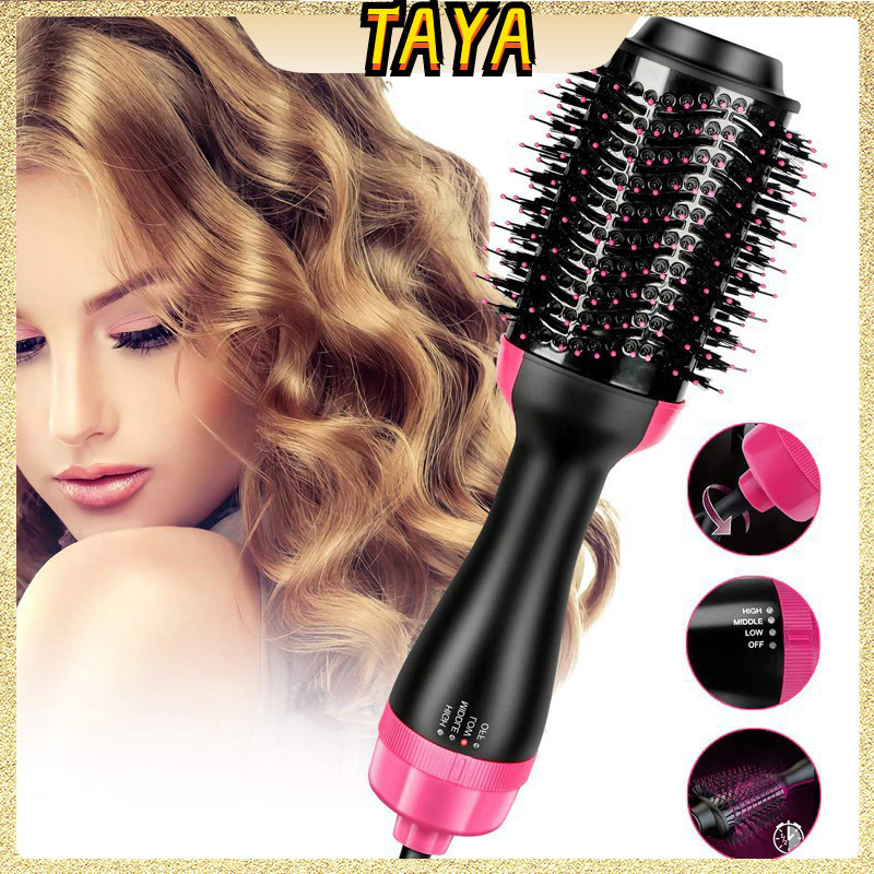 3 in 1 Hot Air Comb Electric Hair Dryer Curly Hair Comb Wet Hair Curly ...