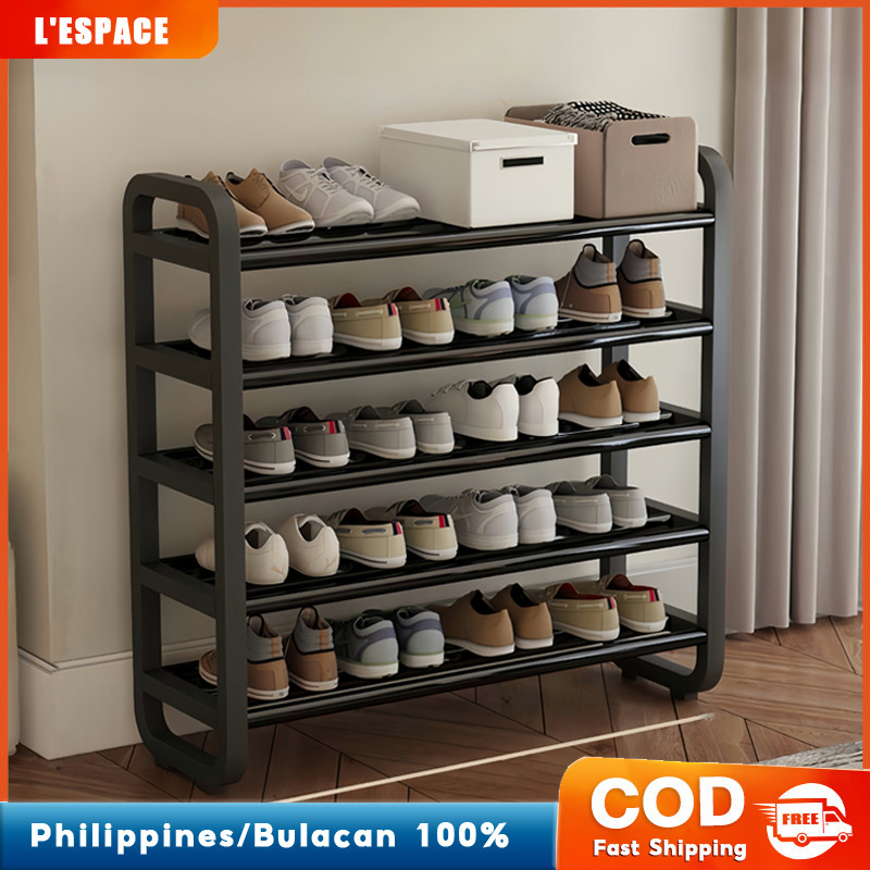 4/5 Layer Shoe Rack Organizer Stainless Steel Stockable Shoes Storage ...