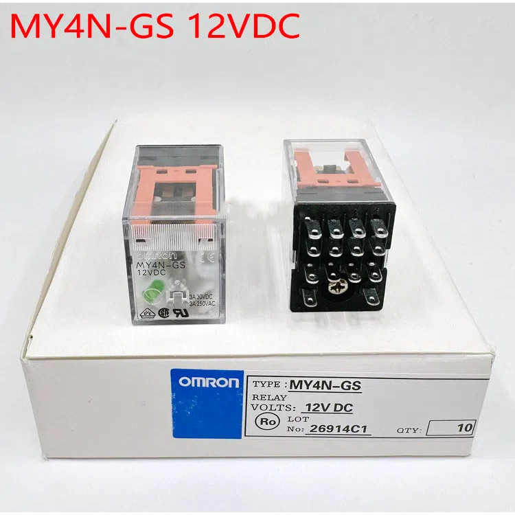 Brand New Genuine OMRON Small Intermediate Relay MY2N-GS MY4N-GS Small ...