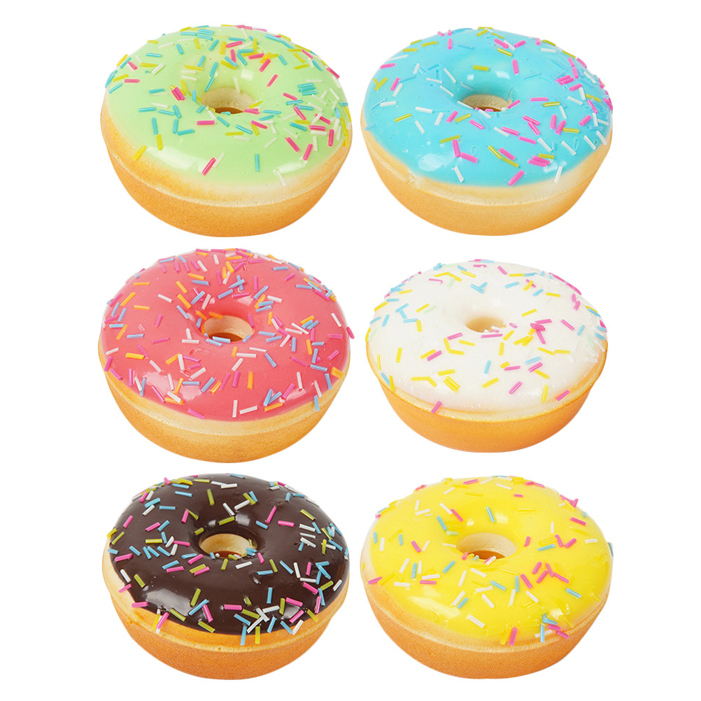 6pcs Realistic Artificial Fake Donuts Food Fake Cakes Desserts Donut ...
