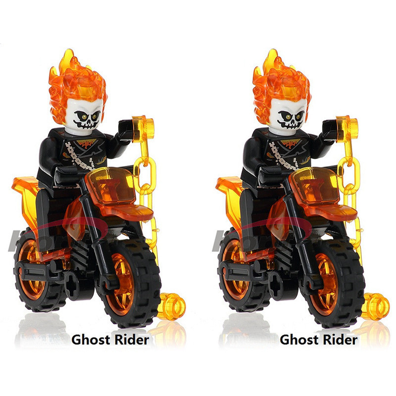 Compatible with LEGO anime Ghost Rider building blocks - educational ...