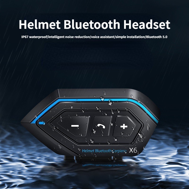 X6 Helmet Bluetooth Headset Motorcycle Helmet Headset Waterproof 800mA ...