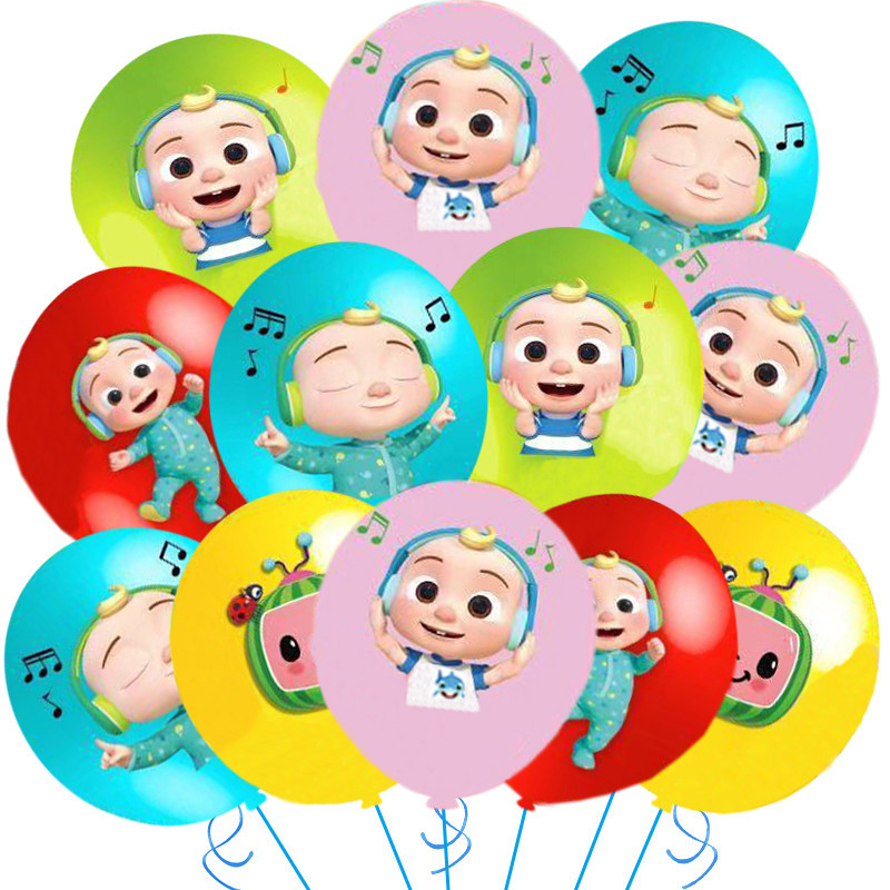 Cocomelon Theme Party Balloon 12inch Jojo Latex Balloon Childern's ...