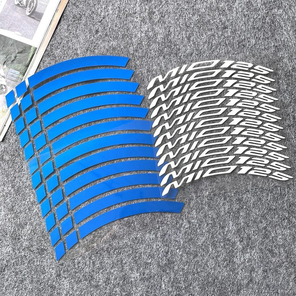 MIO125 Motorcycle Wheel Stickers for Honda 14 Inch MIO Tire Edge ...