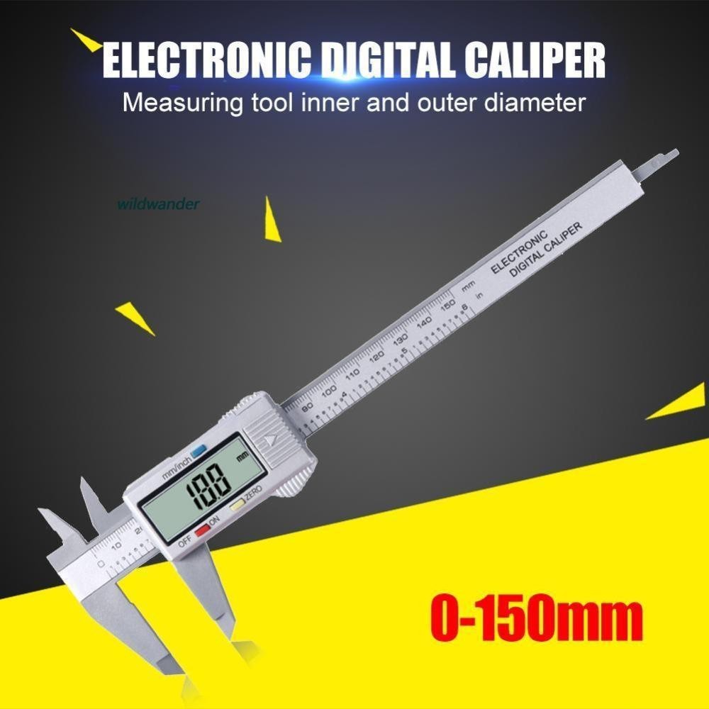Electronic LCD Digital Slide Caliper Vernier Ruler Micrometer Gauge ...