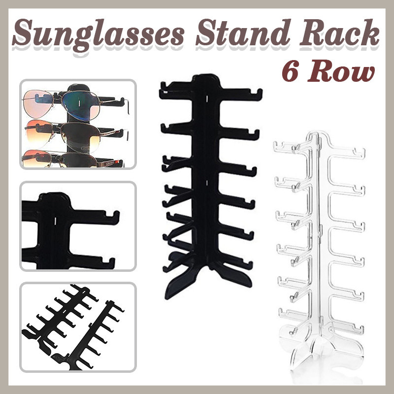 6 Layers Sunglasses Eye Glasses Display Rack Stand Holder Organizer ...