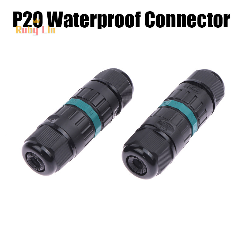 Ruby Lin IP68 P20 Waterproof Cable Connector 3 Pin Screw Wiring ...