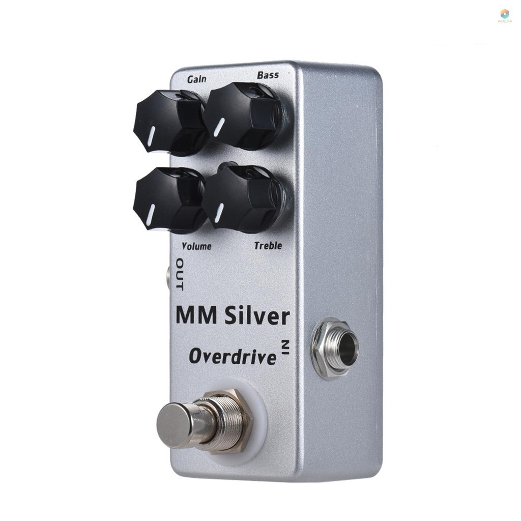 Meily Fun Moskyaudio Mm Silver Electric Guitar Overdrive Effect Pedal 